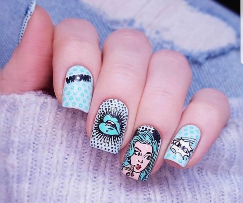 Ногти молодежные длинные