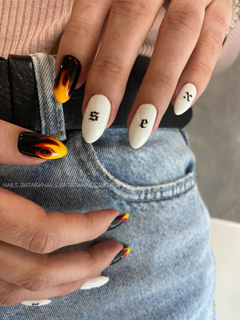 Зебра ногти на ногти длинные