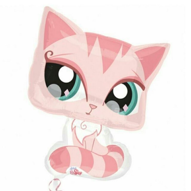 Светло розовая кошка