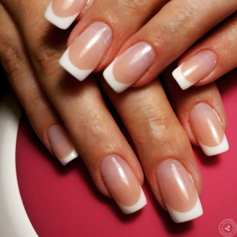 Френч с втиркой жемчужной