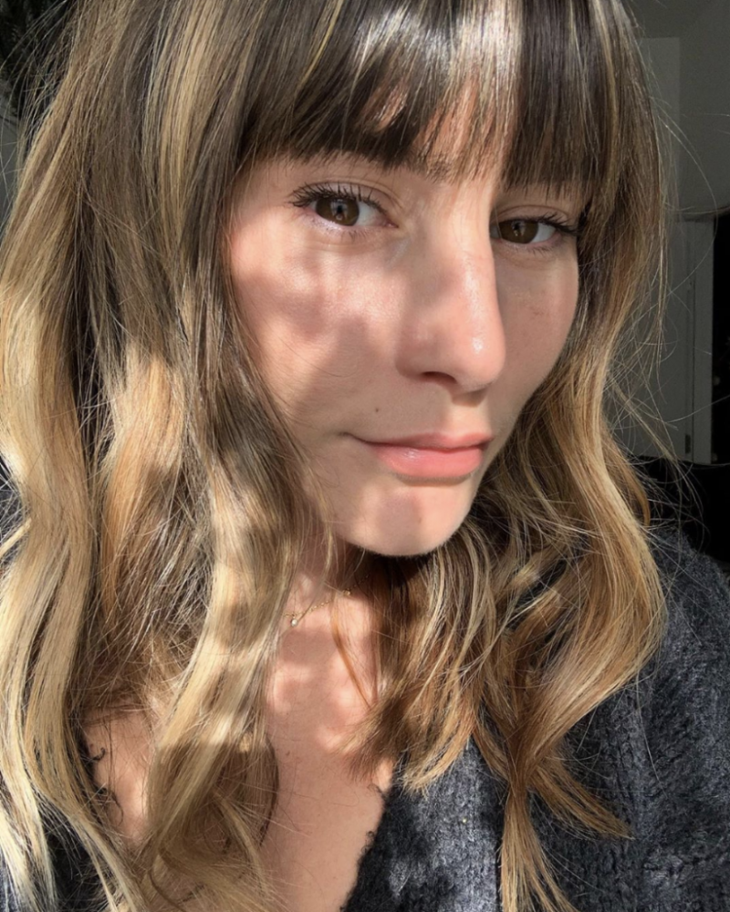 Роуз Голд на темные волосы