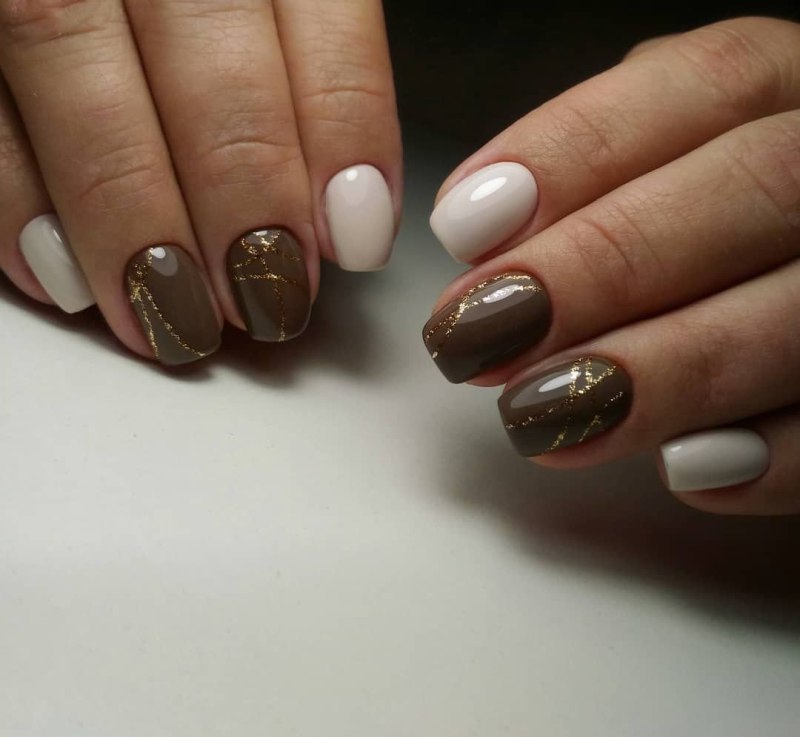 Шоколадный маникюр