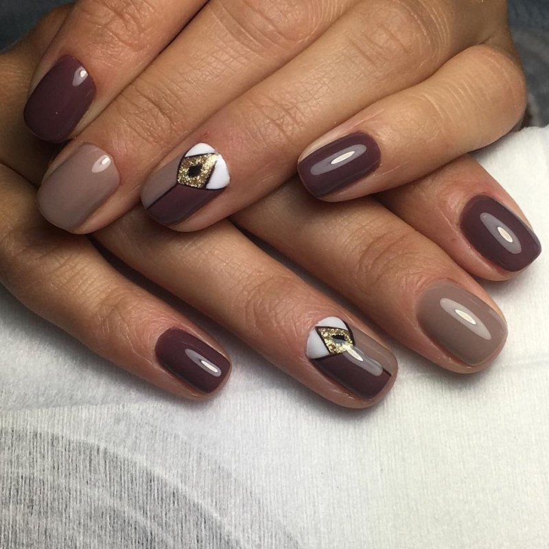 Шоколадный маникюр