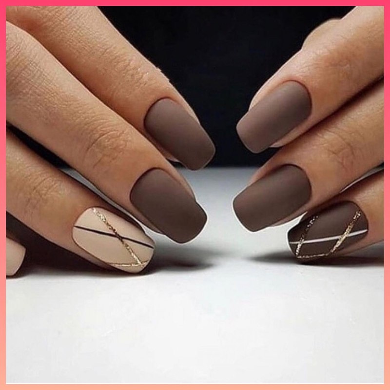 Шоколадный маникюр