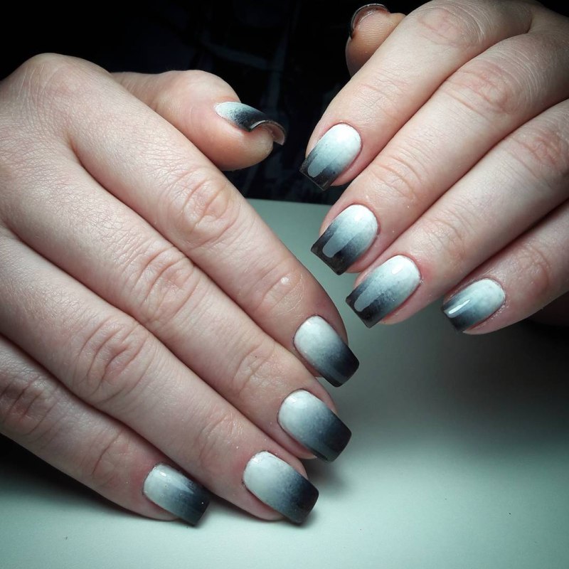 Серые ногти