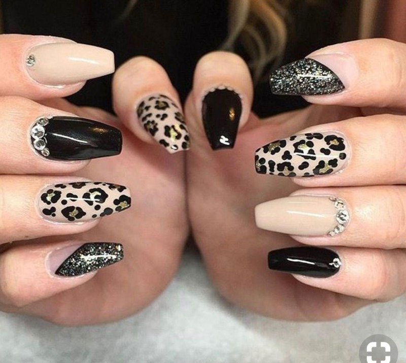 Леопардовые ногти