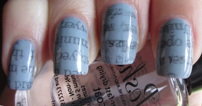 Газетный маникюр