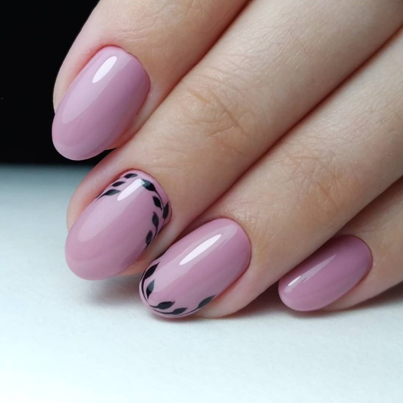 Ногти овальные дизайн