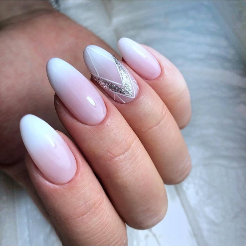 Маникюр на короткие овальные ногти