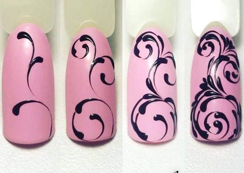 Вензеля на ногтях