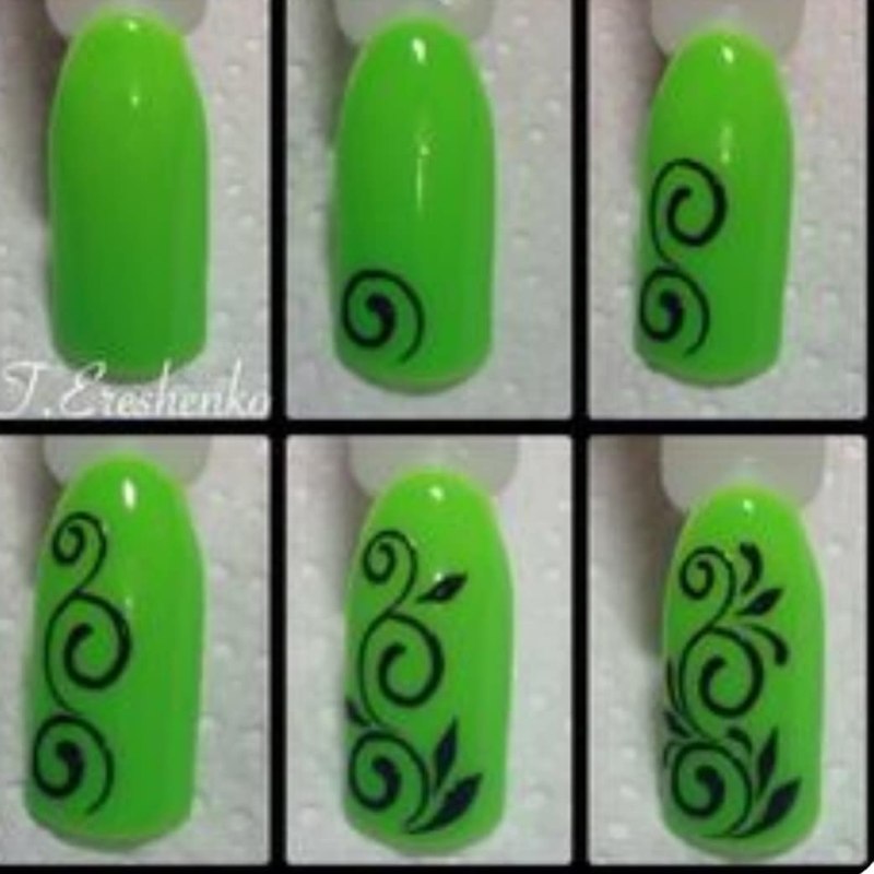 Рисунки на ногтях для начинающих