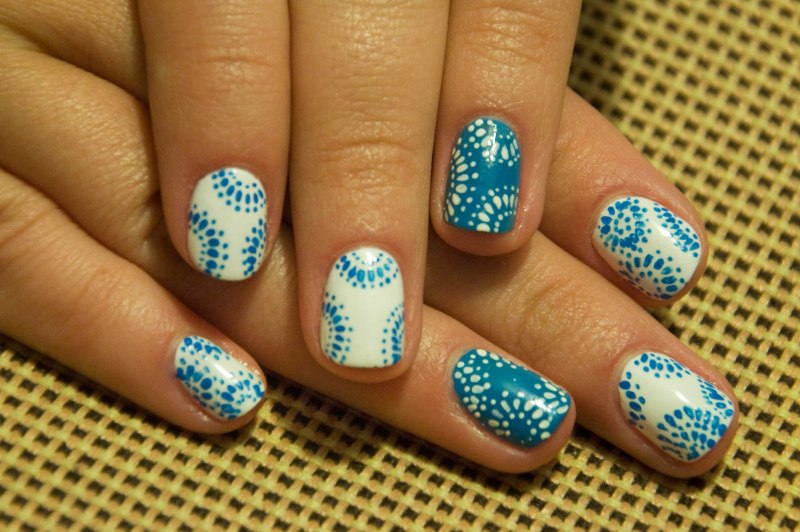 Узоры на короткие ногти