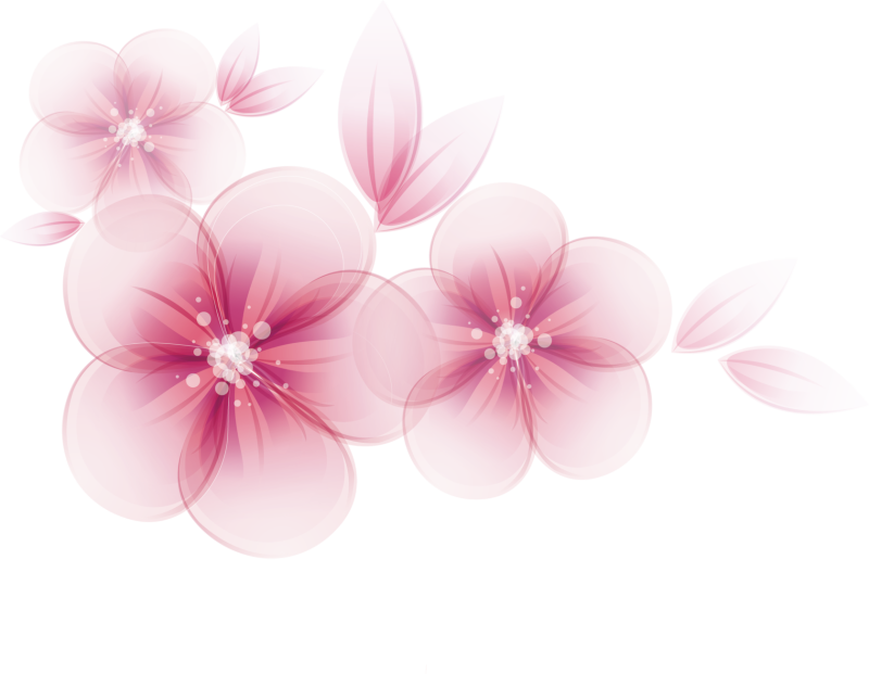 Нежные векторные цветы