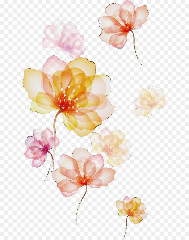 Цветочный фон полупрозрачный