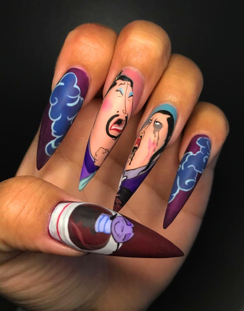 Ногти в виде половых органов