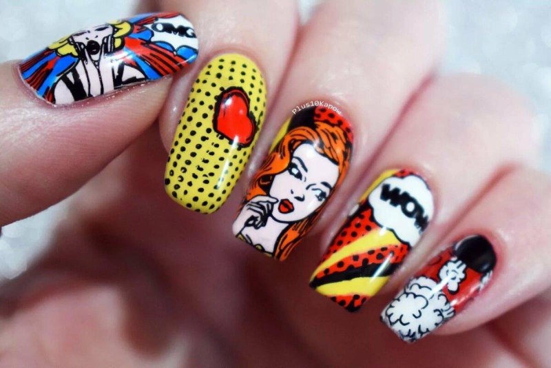 Яркие дерзкие ногти