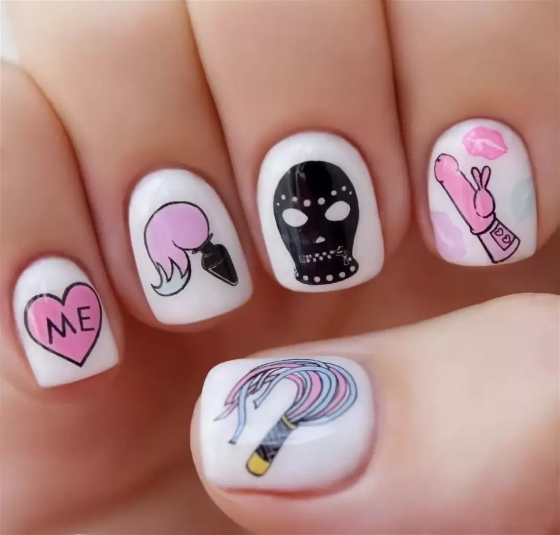 Прикольный маникюр для подростков