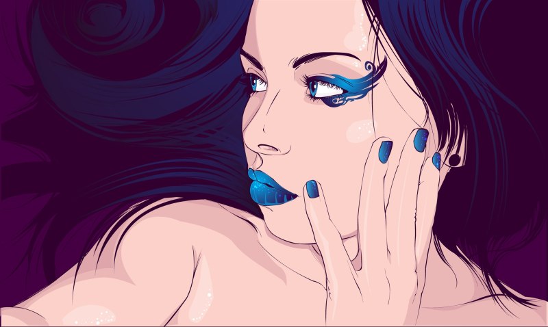 Маникюр в виде члена