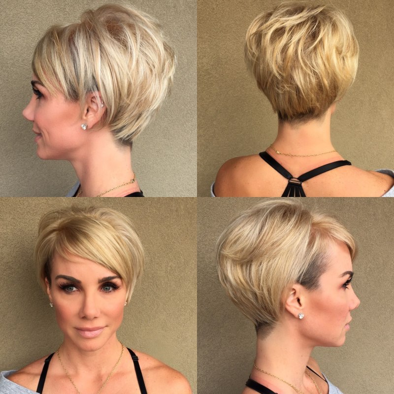 Короткие стрижки со всех сторон