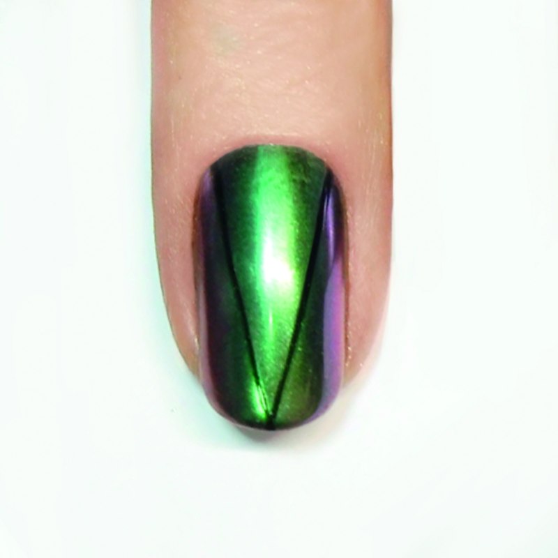 Фиолетовый маникюр на длинные ногти