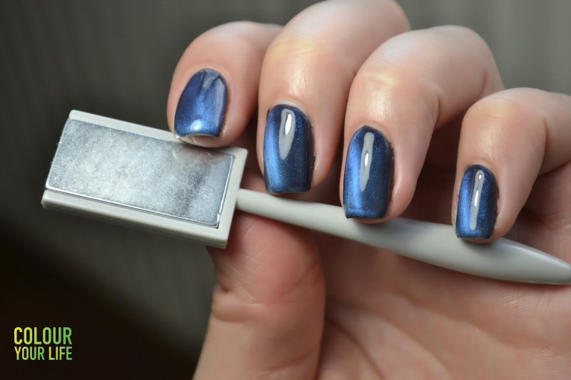 Маникюр клшачийглаз с магнитом черный