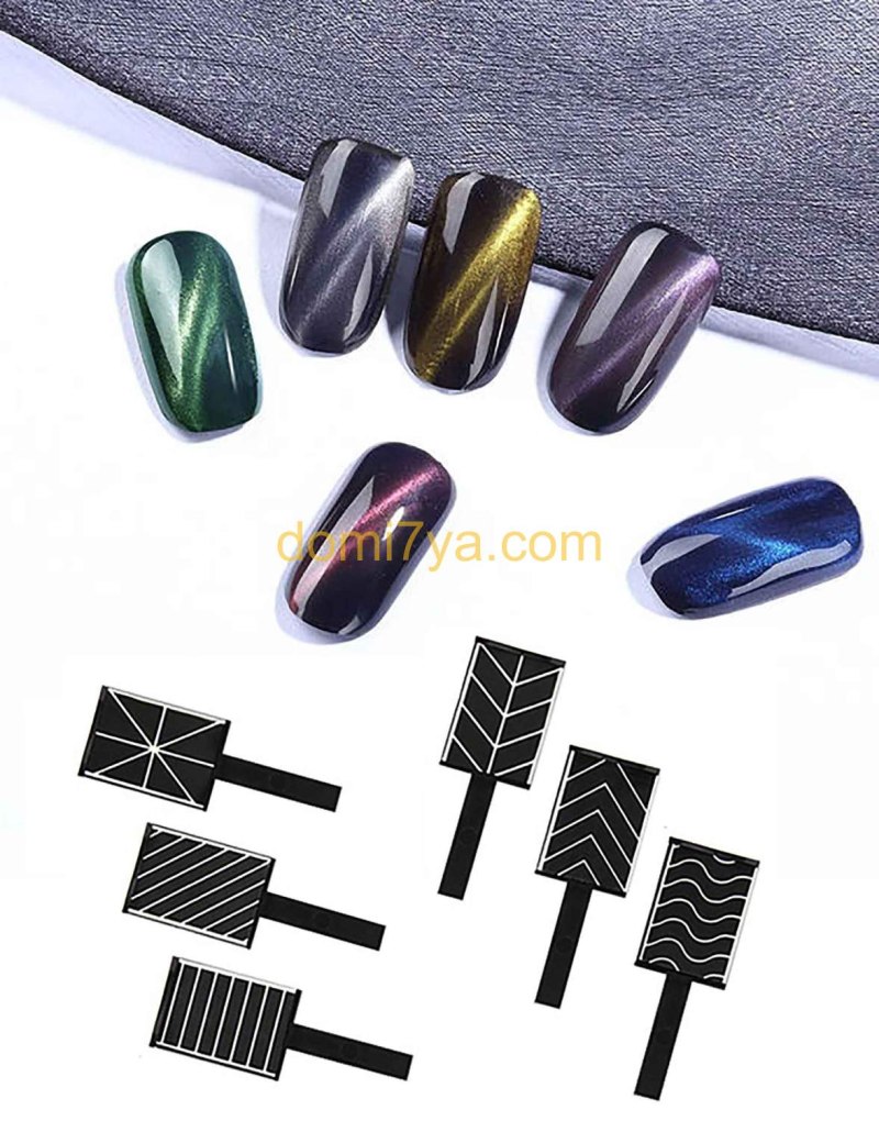 Магнит для гель-лака (кошачий глаз) 2х сторонний розовый