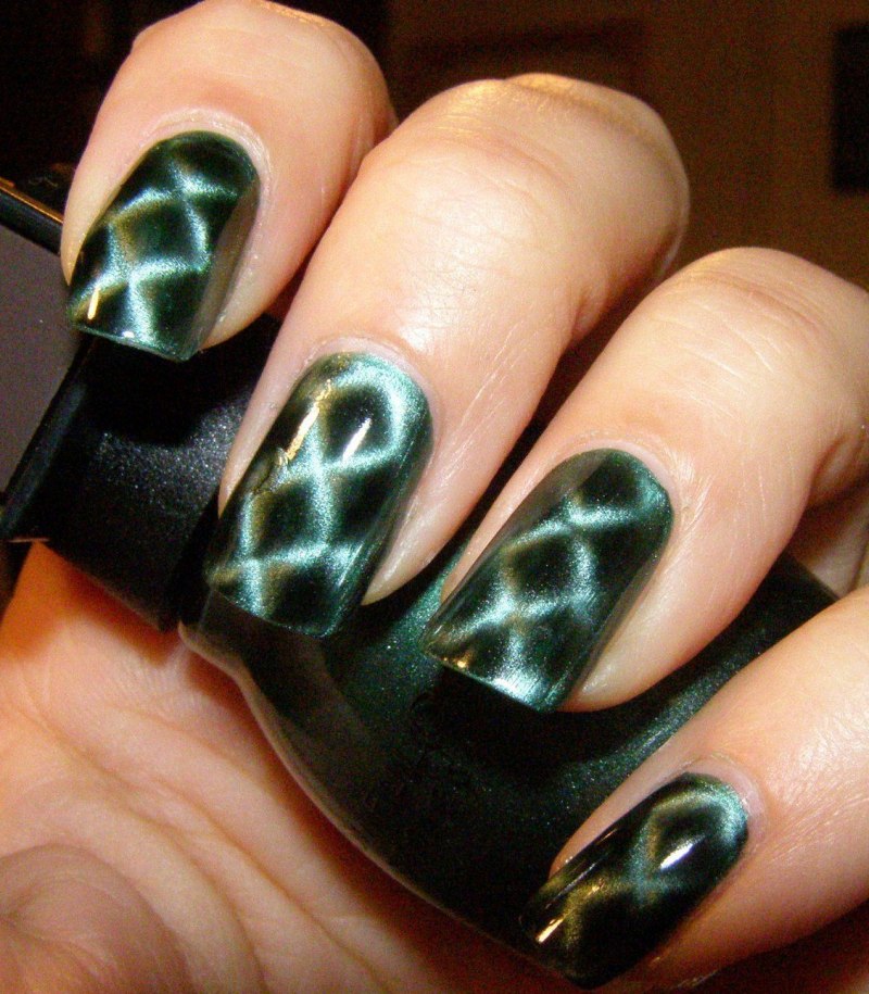 Магнит для гель-лака кошачий глаз двойной (прямоугольник/круг)