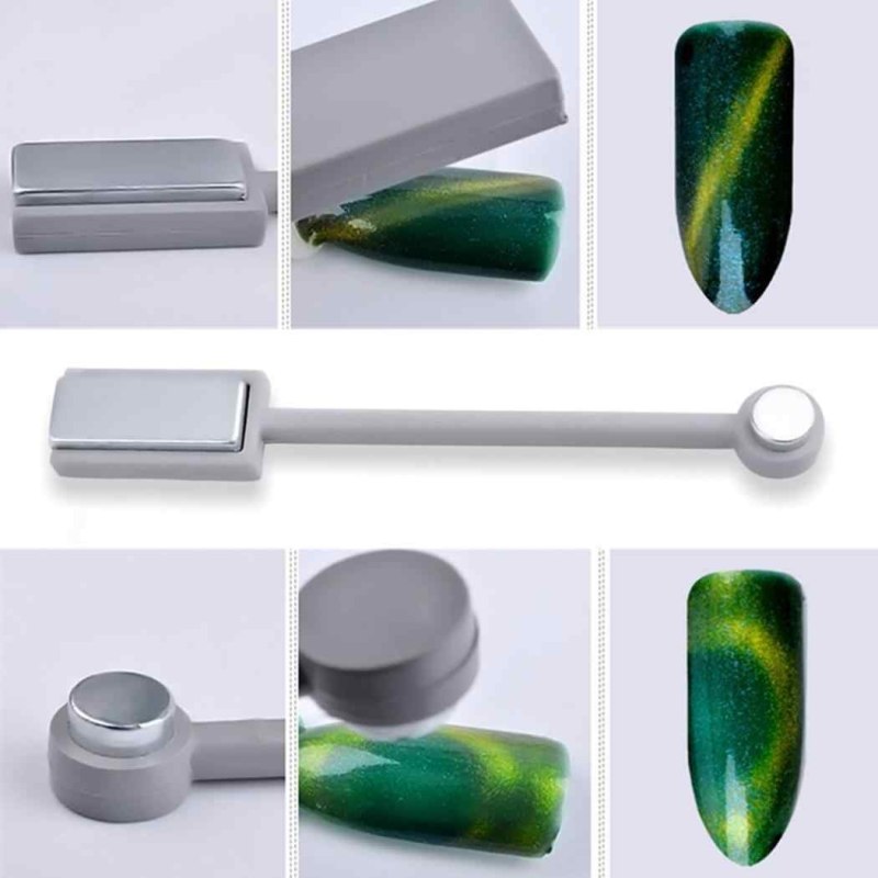 Магнит двухсторонний для гель лака кошачий глаз