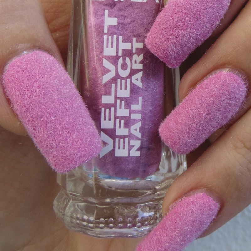 Синие матовые ногти