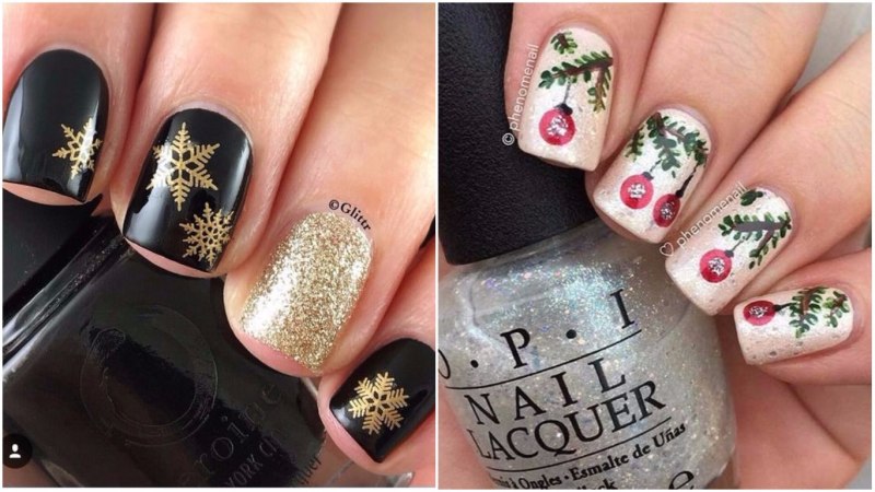 Новогодний маникюр 2022