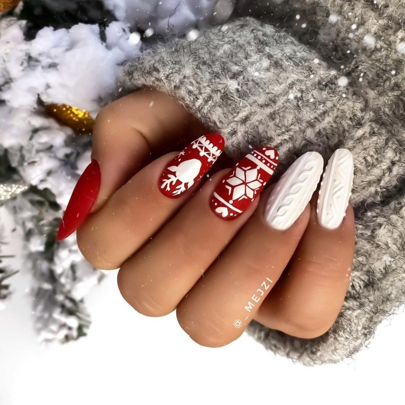 Идеи новогоднего маникюра