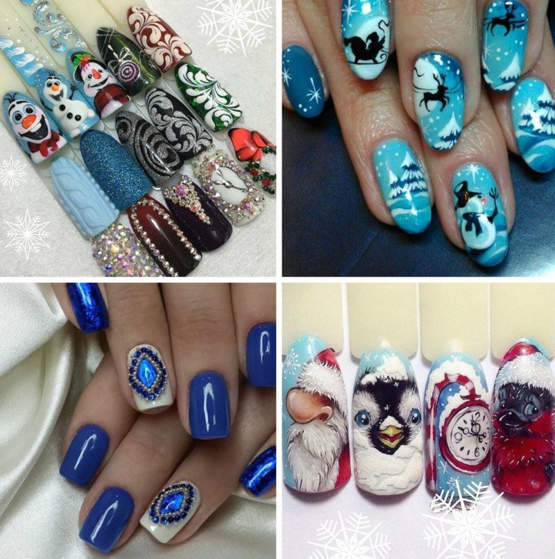Новогодний маникюр