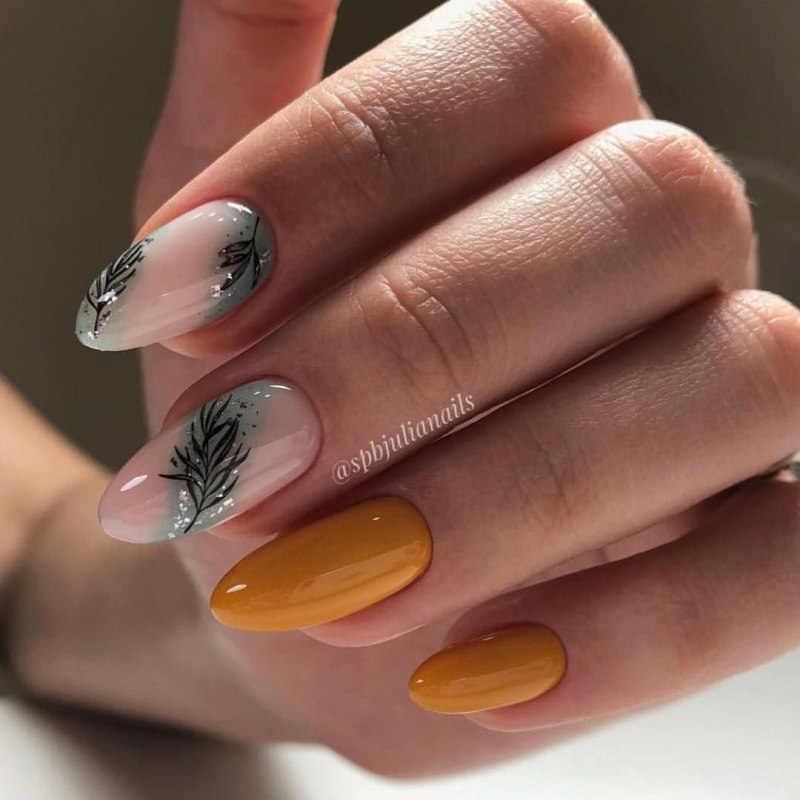 Осенний дизайн ногтей