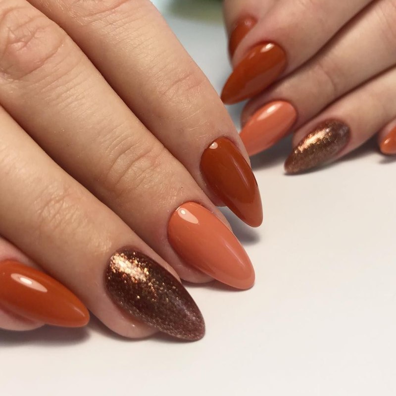 Яркие необычные ногти