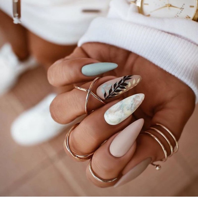 Осенний дизайн ногтей