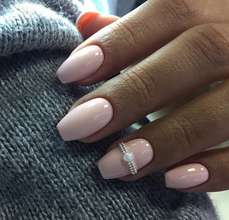 Френч на длинные ногти