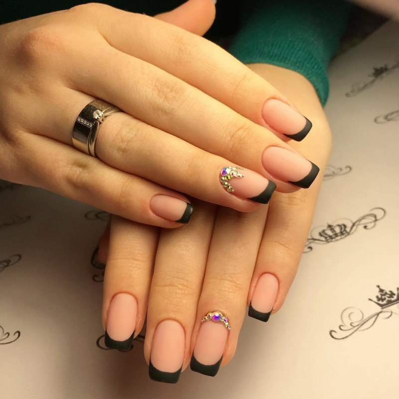 Френч на короткие ногти