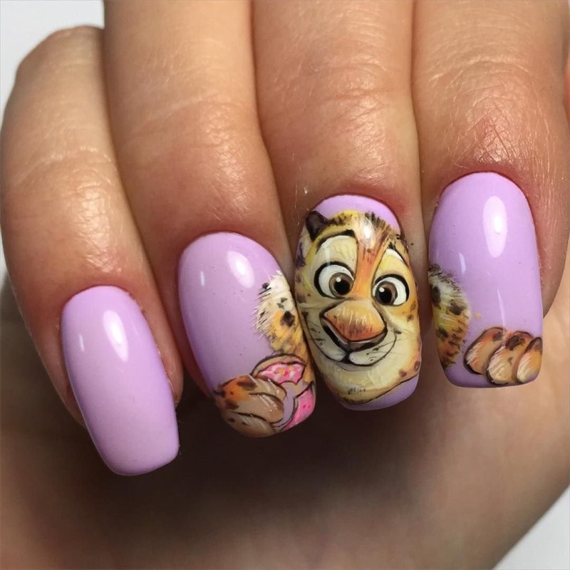 Маникюр с животными