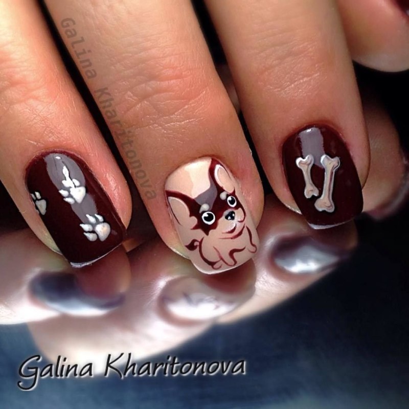 Осенний маникюр для подростков