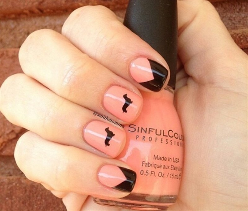 Маникюр с лапками