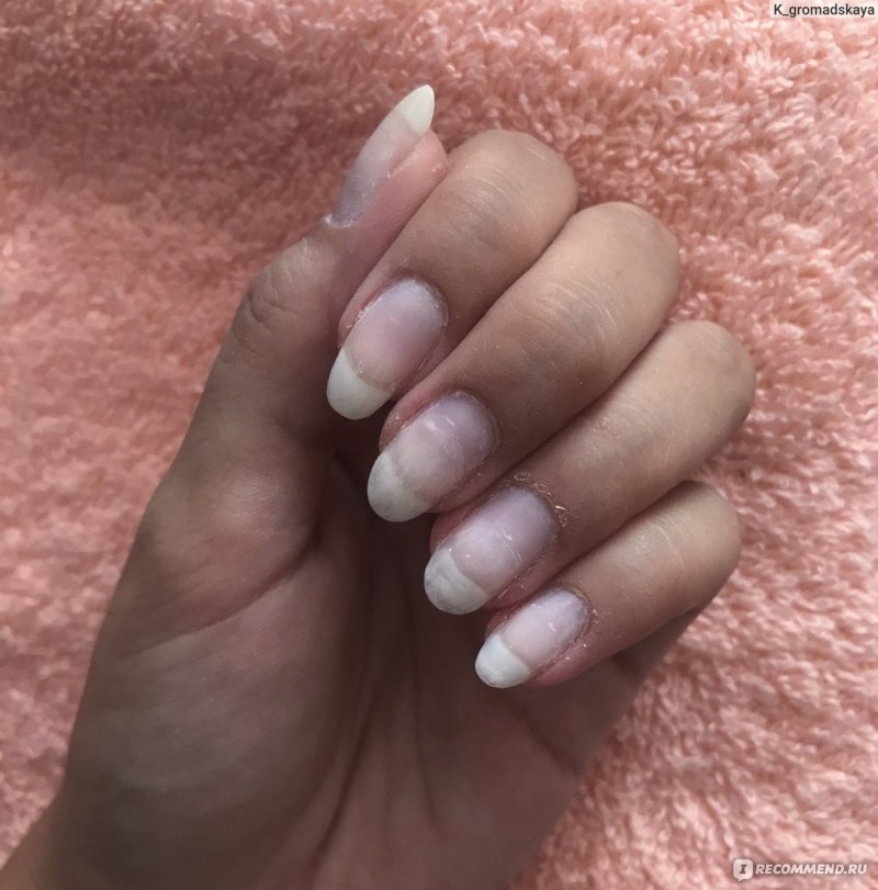 Отросший гель лак