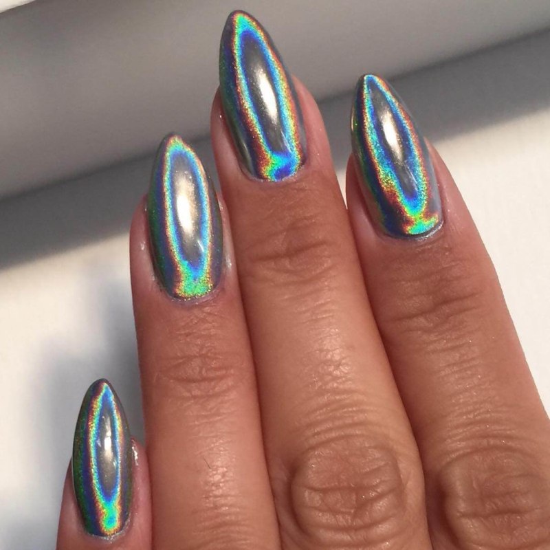 Гель лак зеркальная втирка