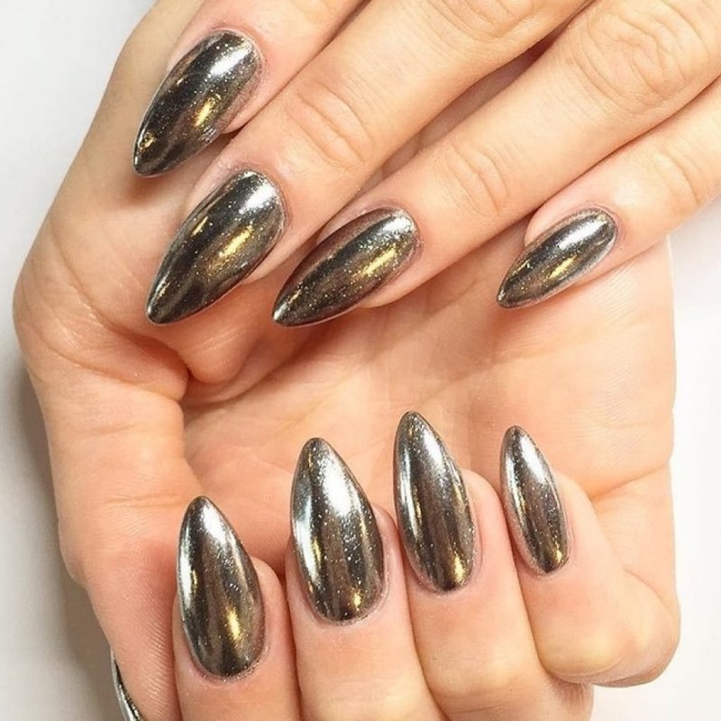 Маникюр втирка зеркальный блеск