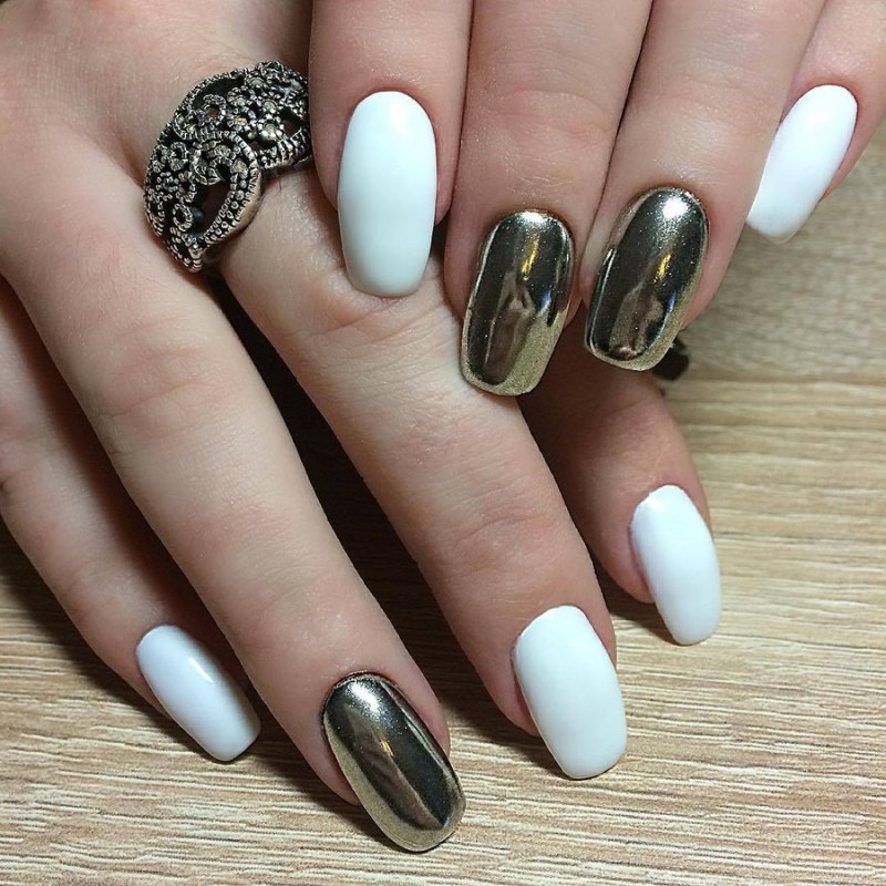 Зеркальные ногти