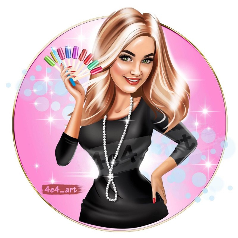 Мастер маникюра шарж