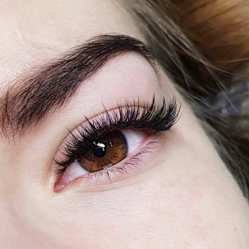 Наращивание ресниц 1д классика