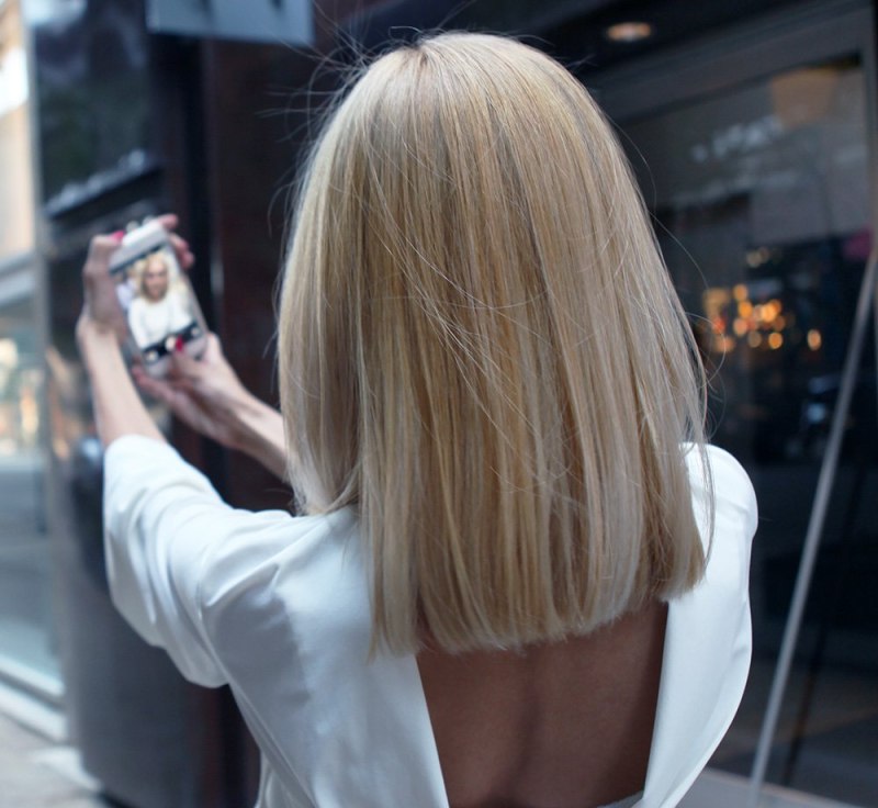 Удлиненное каре мелирование и тонирование