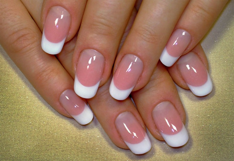 Ногти однотонные с рисунком