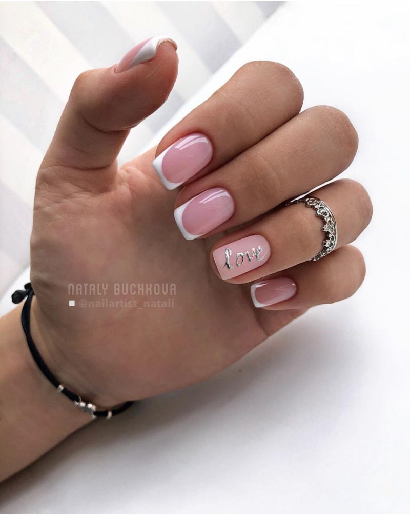 Френч нейл Санни