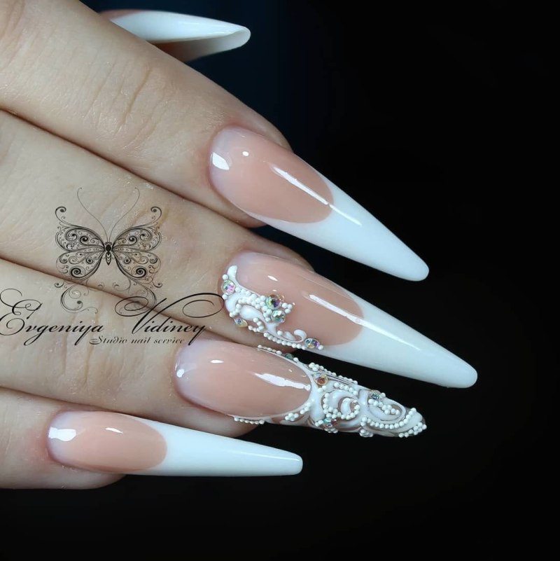 Маникюр нюдовый 2020 миндаль. Миндаль